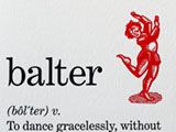 Balter note card at the Kenspeckle Letterpress