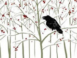 Ravens in Winter at the Kenspeckle Letterpress