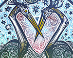 Great Blue Arabesque