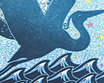 Blue Water Blue Heron Blue Moon